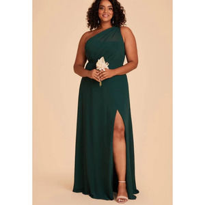 Birdy Grey Kira Chiffon Emerald Dress - 1X